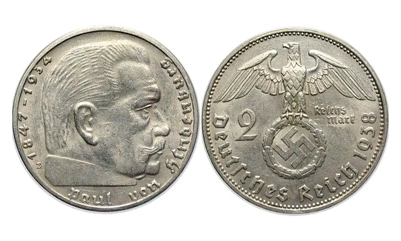 سکه رایشسمارک ۲ ℛℳ